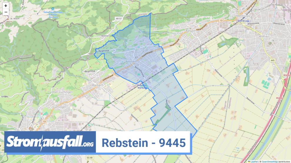 stromausfall ch ortschaft rebstein 9445