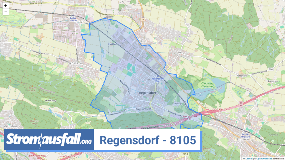 stromausfall ch ortschaft regensdorf 8105