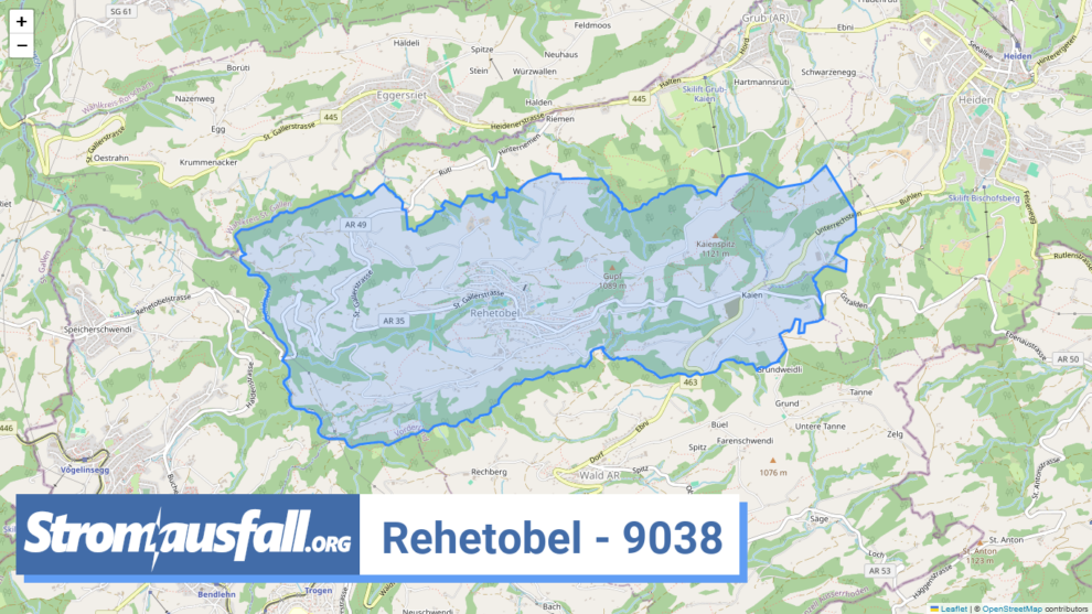 stromausfall ch ortschaft rehetobel 9038