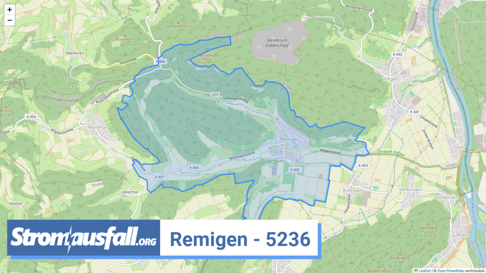 stromausfall ch ortschaft remigen 5236