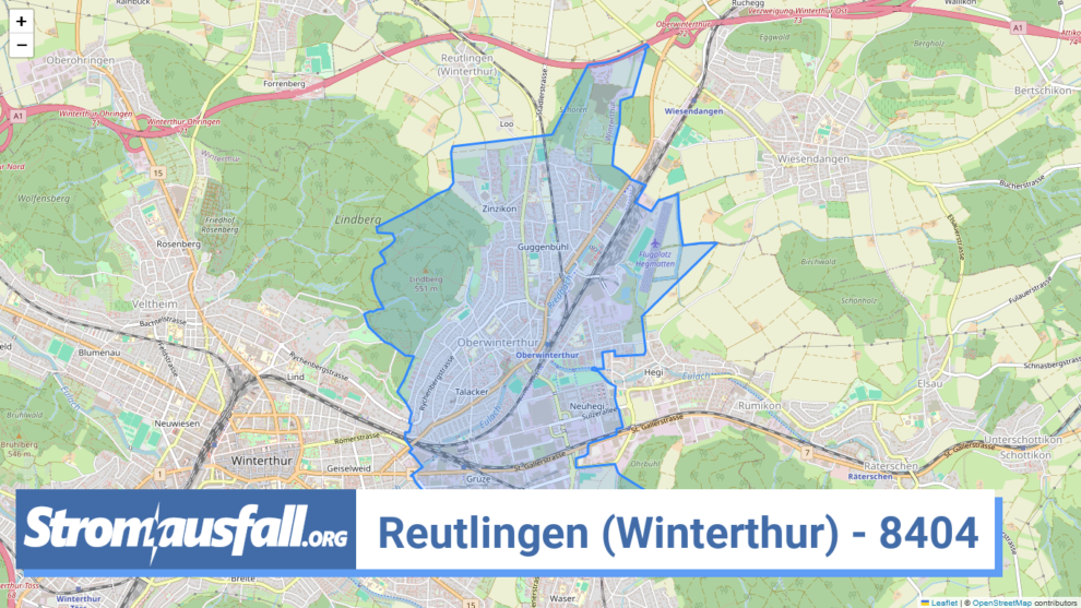 stromausfall ch ortschaft reutlingen winterthur 8404