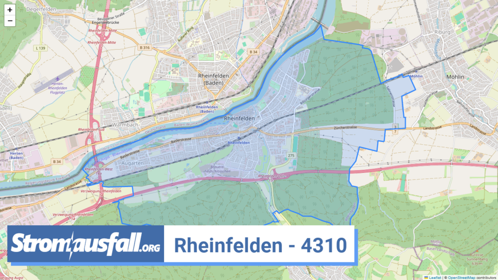 stromausfall ch ortschaft rheinfelden 4310