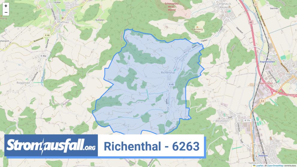 stromausfall ch ortschaft richenthal 6263