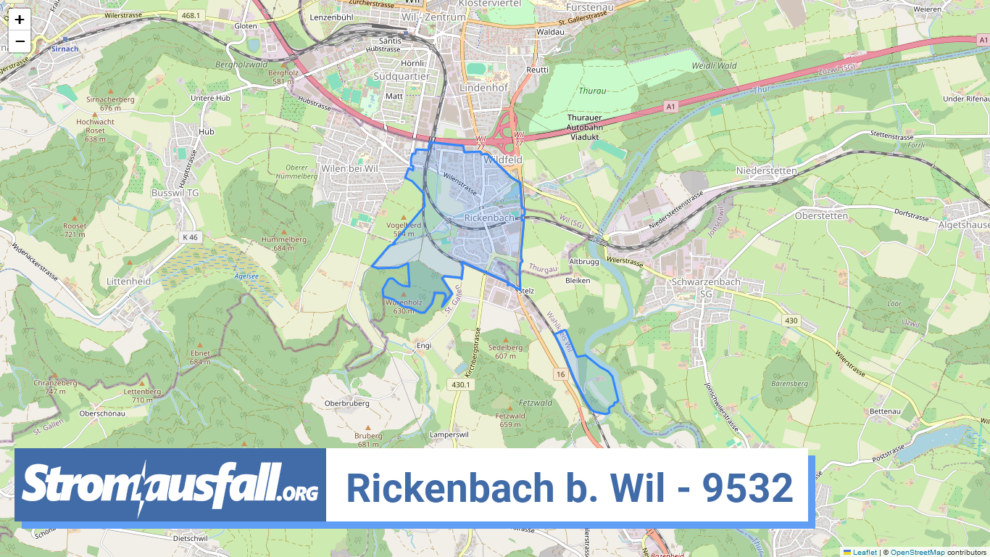 stromausfall ch ortschaft rickenbach b. wil 9532