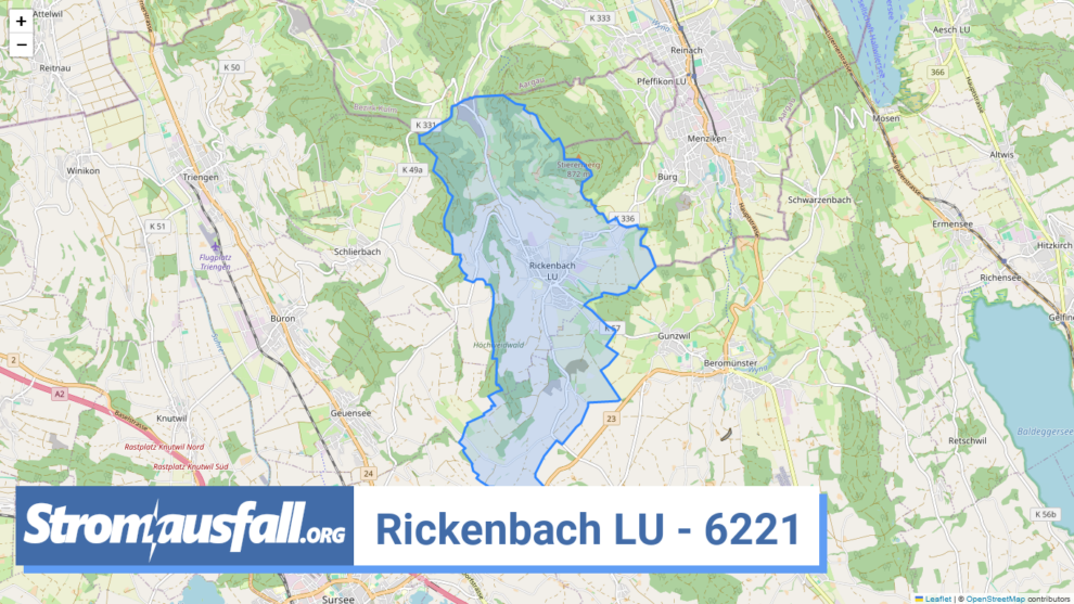 stromausfall ch ortschaft rickenbach lu 6221