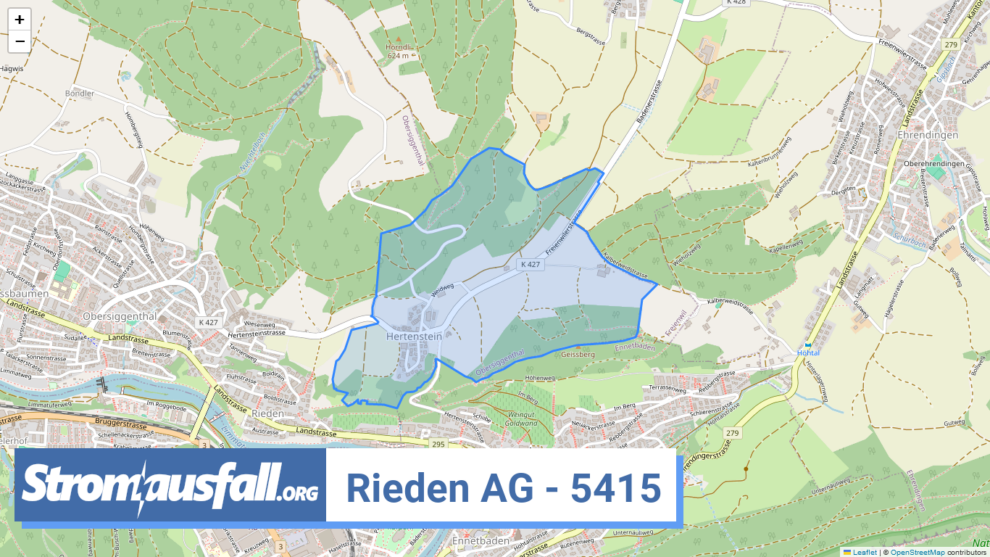 stromausfall ch ortschaft rieden ag 5415