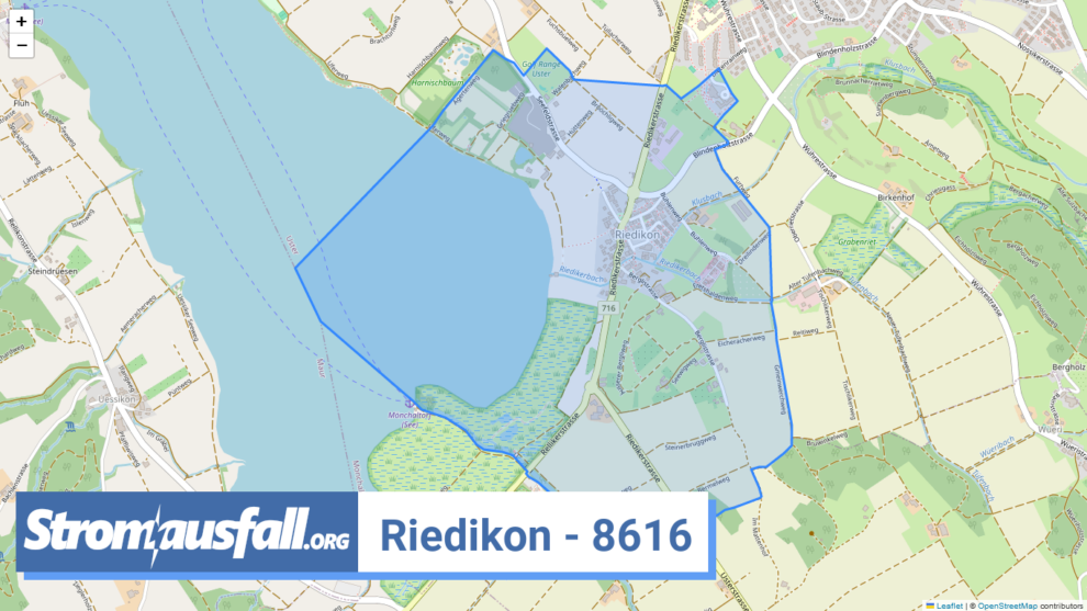 stromausfall ch ortschaft riedikon 8616