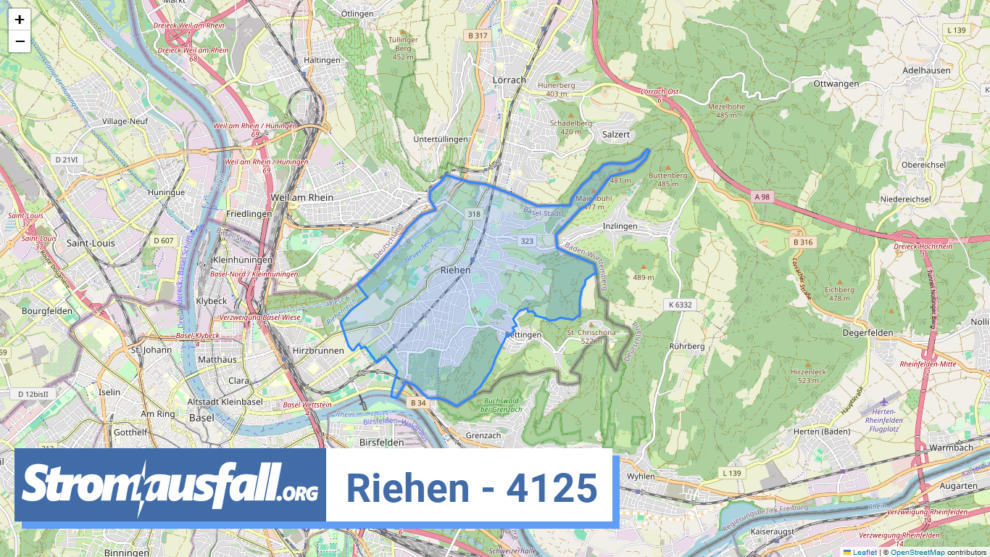 stromausfall ch ortschaft riehen 4125