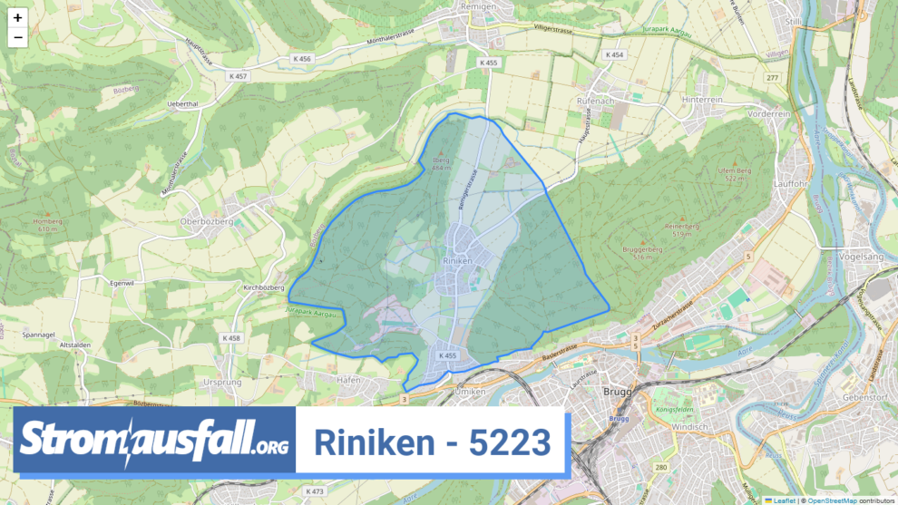 stromausfall ch ortschaft riniken 5223