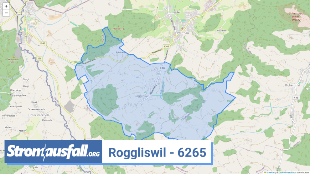 stromausfall ch ortschaft roggliswil 6265