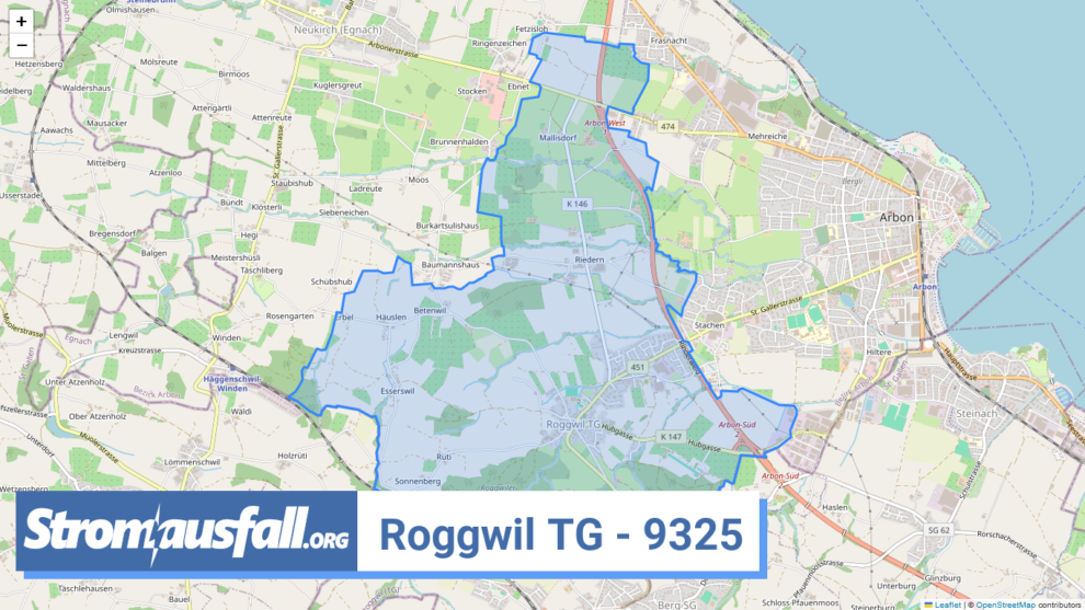 stromausfall ch ortschaft roggwil tg 9325