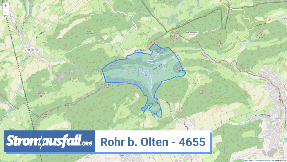 stromausfall ch ortschaft rohr b. olten 4655