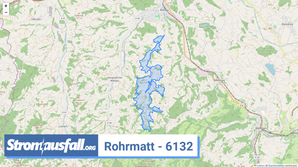 stromausfall ch ortschaft rohrmatt 6132