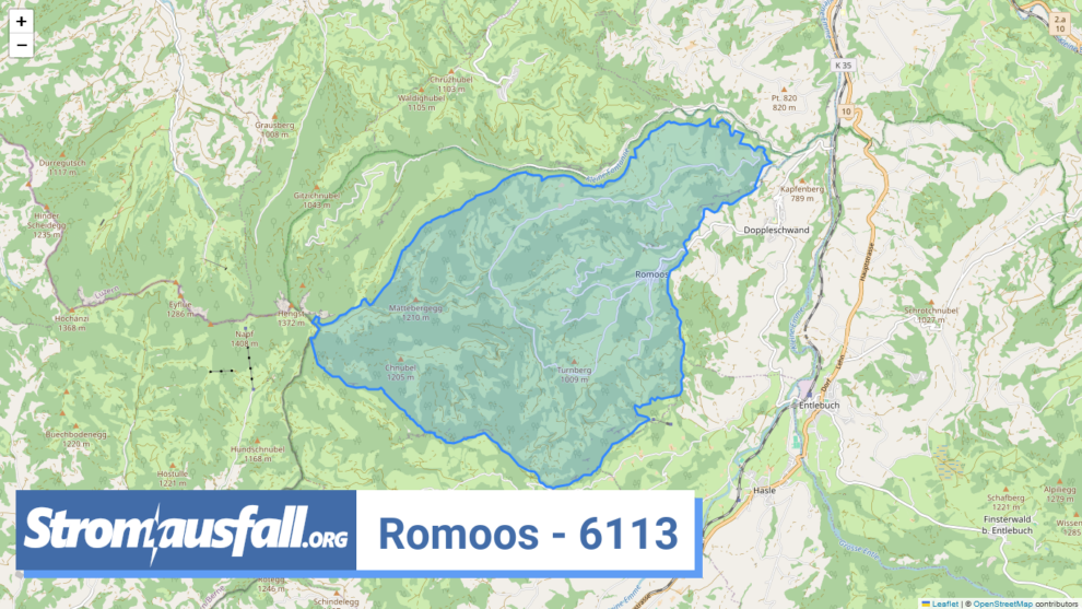 stromausfall ch ortschaft romoos 6113