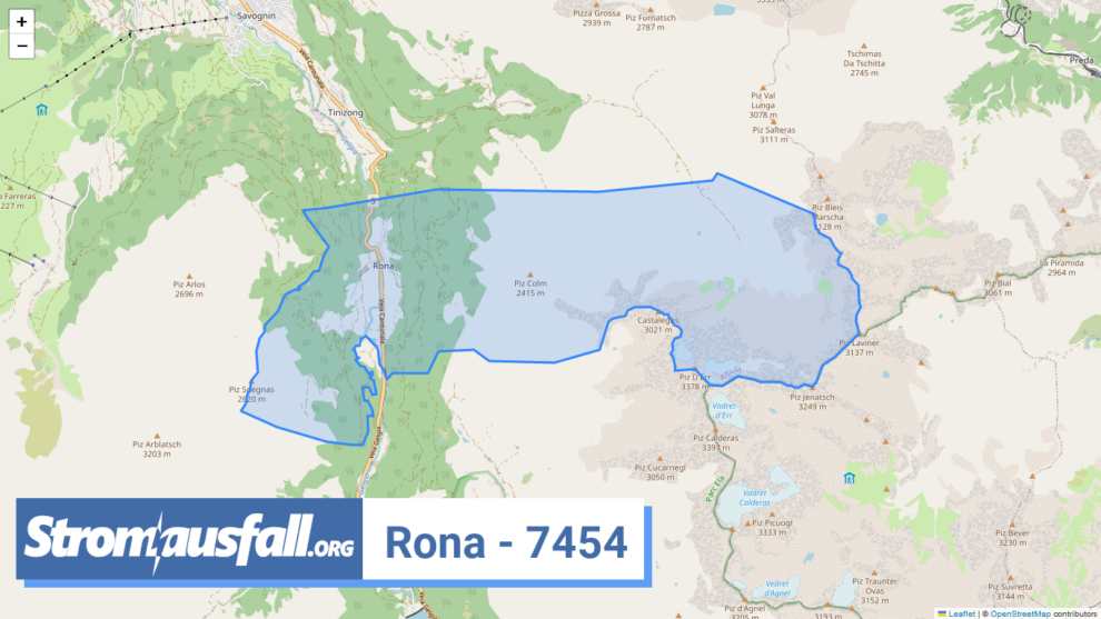 stromausfall ch ortschaft rona 7454