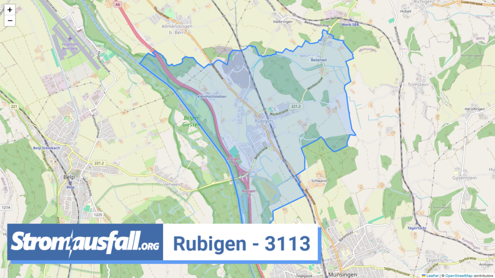 stromausfall ch ortschaft rubigen 3113