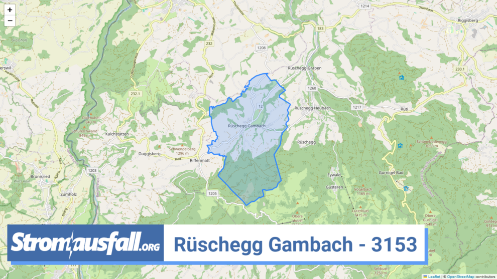 stromausfall ch ortschaft rueschegg gambach 3153