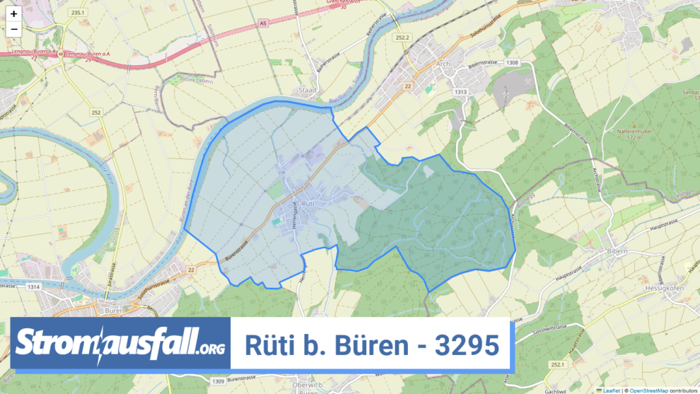 stromausfall ch ortschaft rueti b. bueren 3295