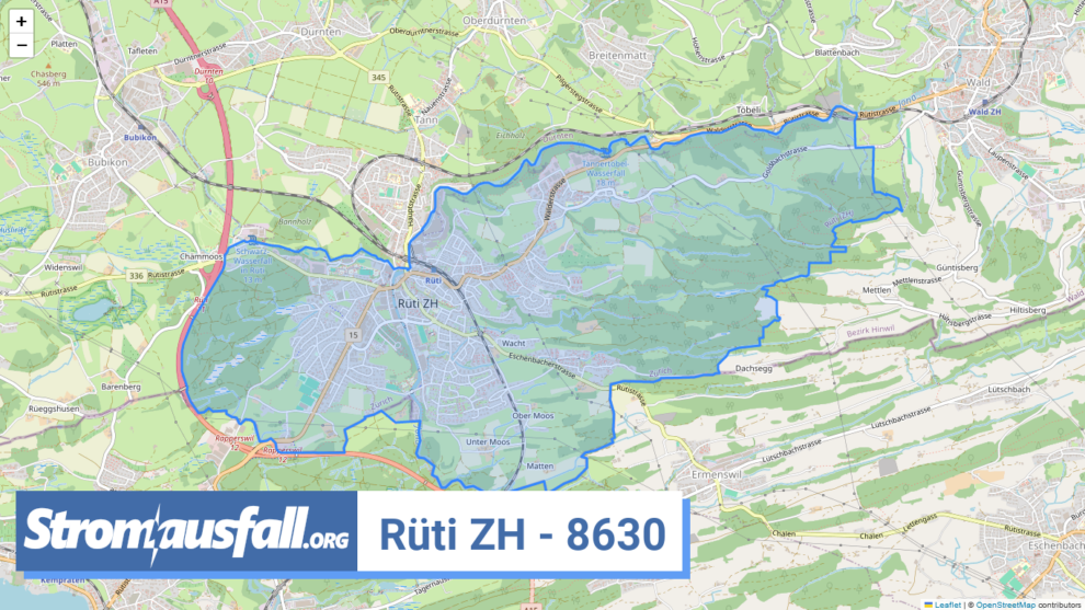 stromausfall ch ortschaft rueti zh 8630