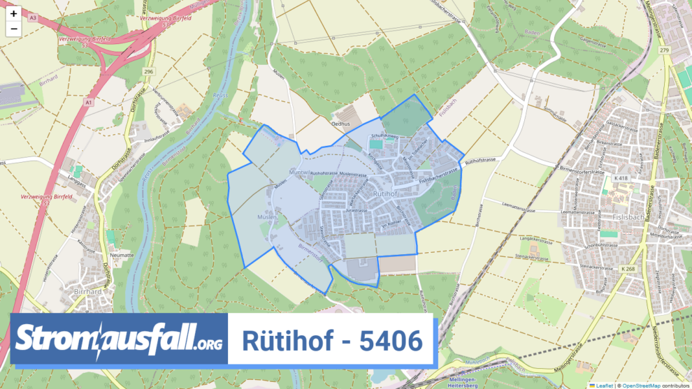 stromausfall ch ortschaft ruetihof 5406