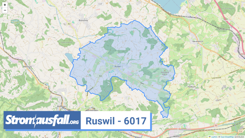 stromausfall ch ortschaft ruswil 6017