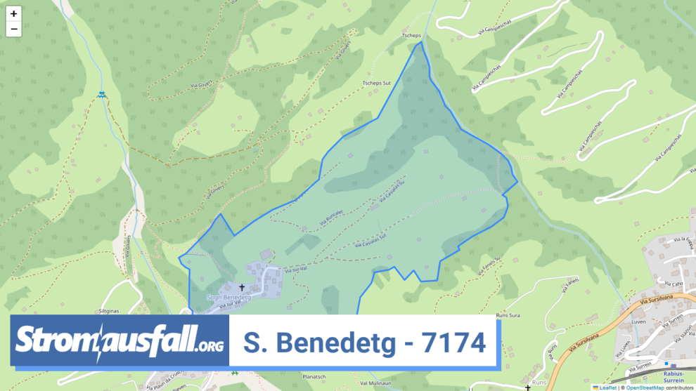 stromausfall ch ortschaft s. benedetg 7174