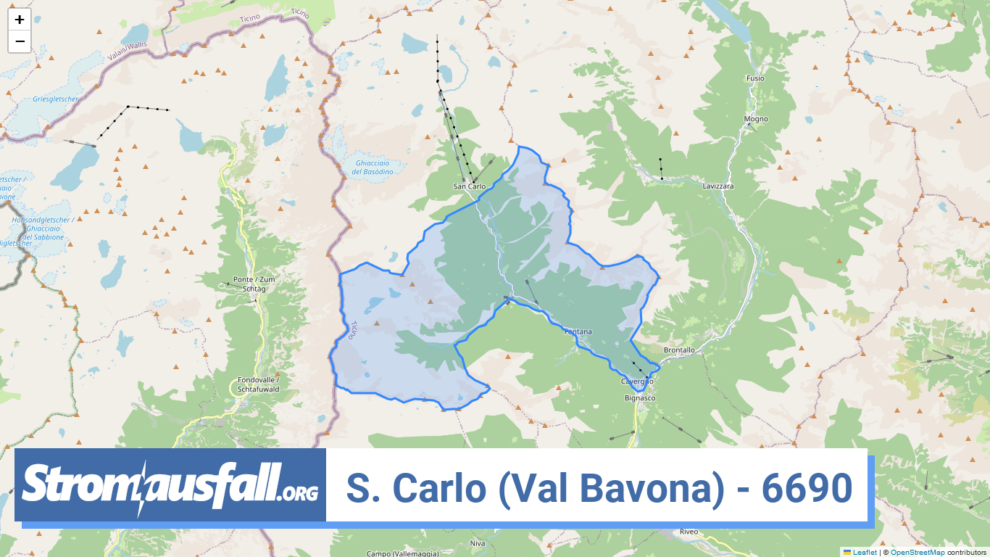 stromausfall ch ortschaft s. carlo val bavona 6690