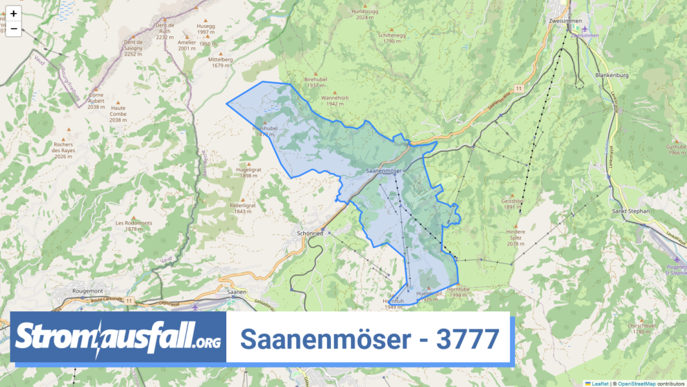 stromausfall ch ortschaft saanenmoeser 3777