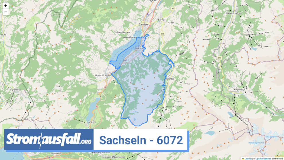 stromausfall ch ortschaft sachseln 6072