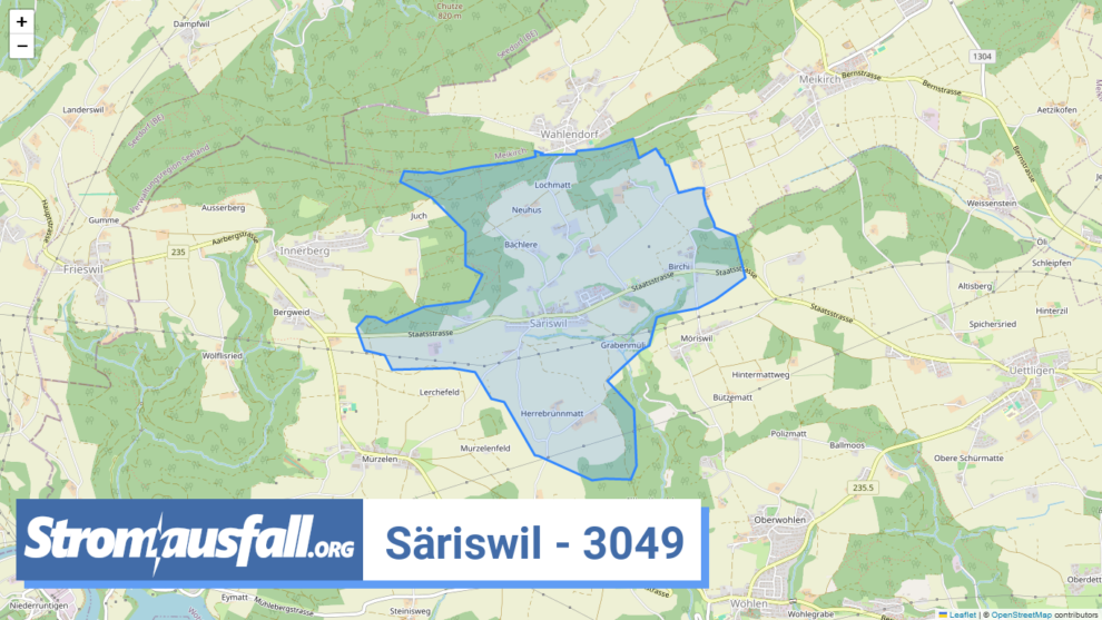 stromausfall ch ortschaft saeriswil 3049