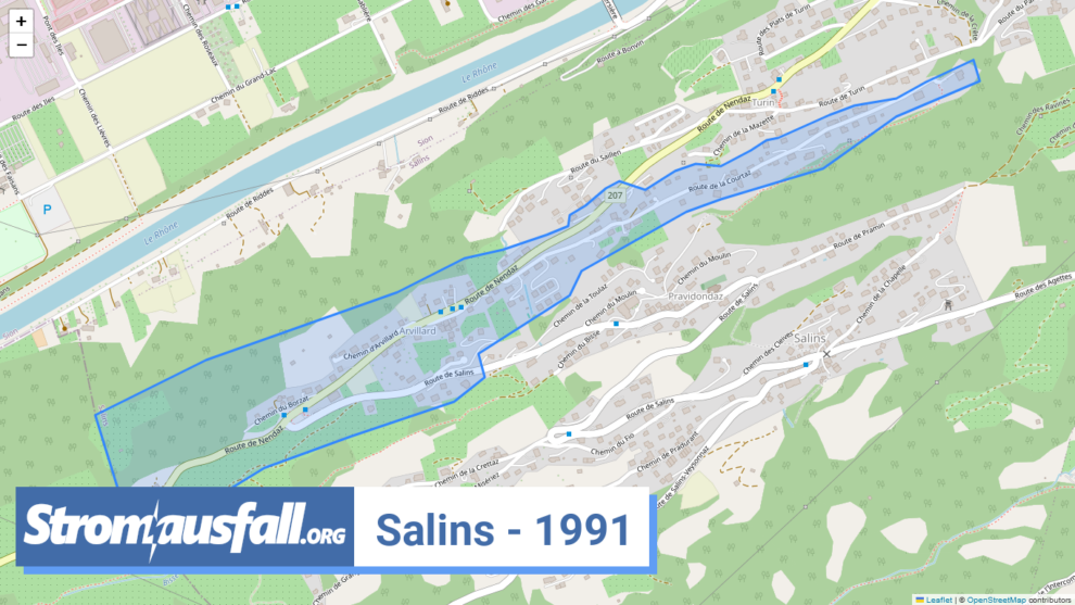 stromausfall ch ortschaft salins 1991