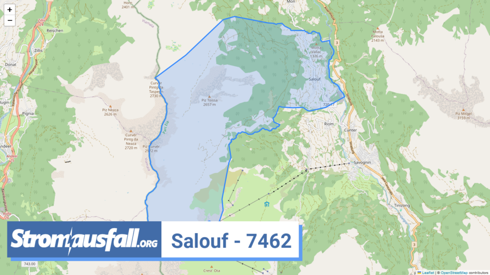 stromausfall ch ortschaft salouf 7462