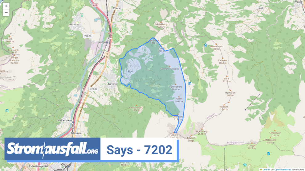 stromausfall ch ortschaft says 7202