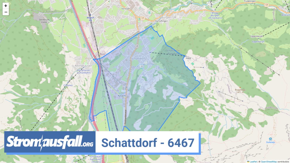 stromausfall ch ortschaft schattdorf 6467