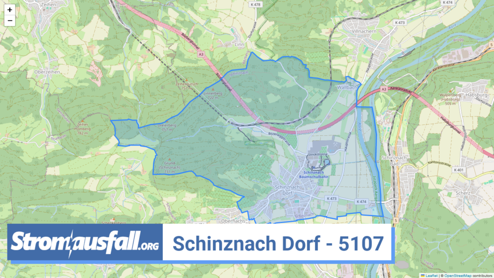 stromausfall ch ortschaft schinznach dorf 5107