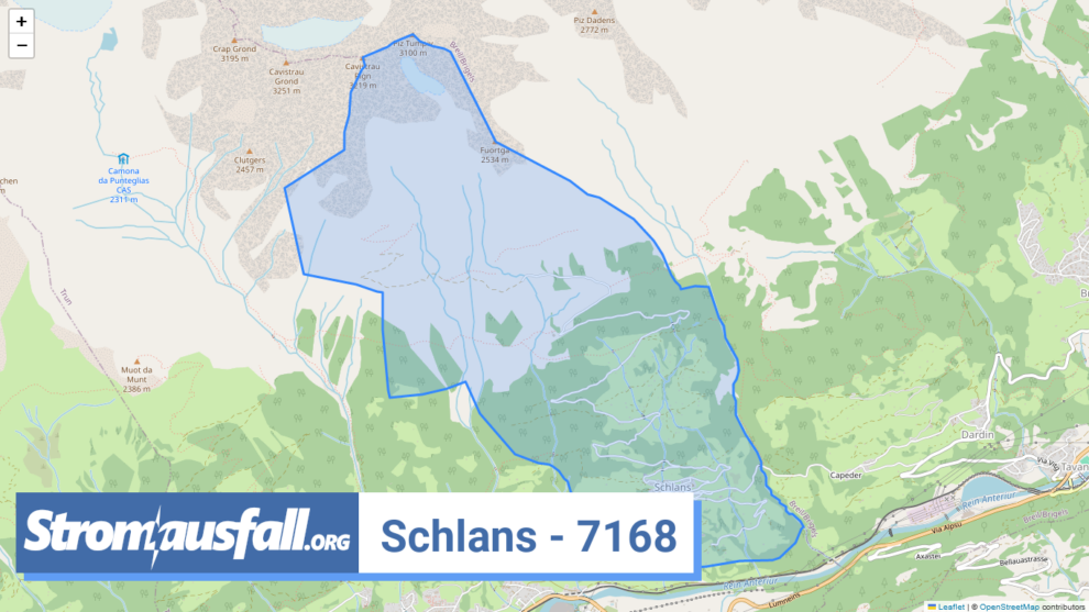 stromausfall ch ortschaft schlans 7168