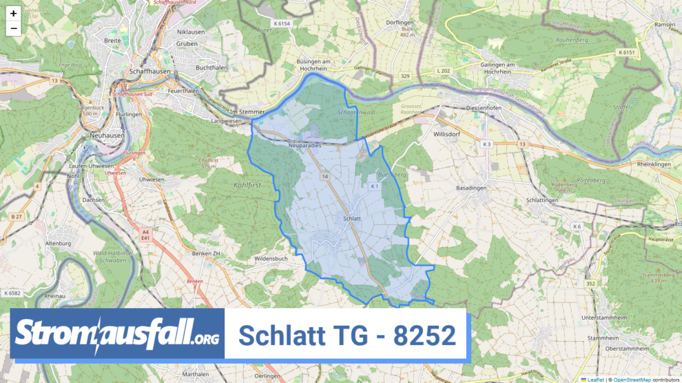 stromausfall ch ortschaft schlatt tg 8252