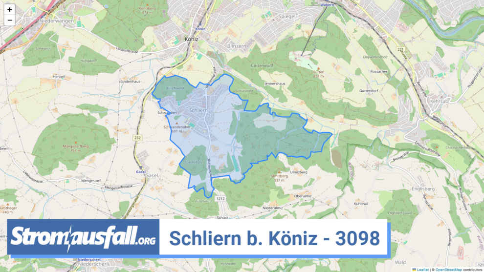 stromausfall ch ortschaft schliern b. koeniz 3098