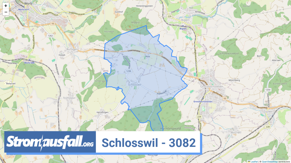 stromausfall ch ortschaft schlosswil 3082