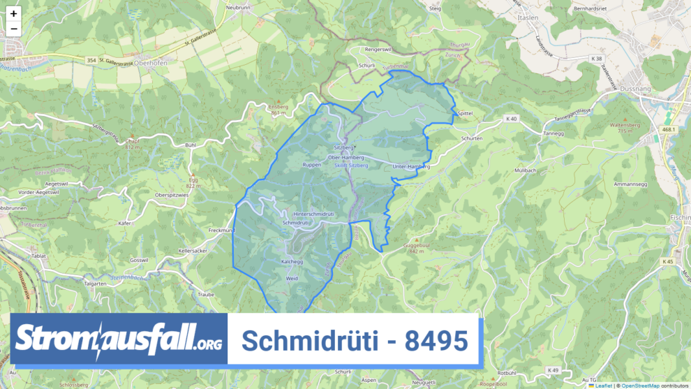 stromausfall ch ortschaft schmidrueti 8495