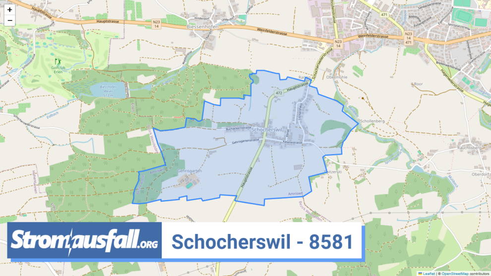 stromausfall ch ortschaft schocherswil 8581