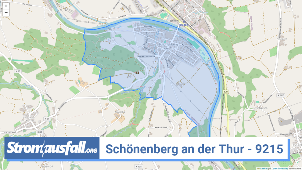 stromausfall ch ortschaft schoenenberg an der thur 9215