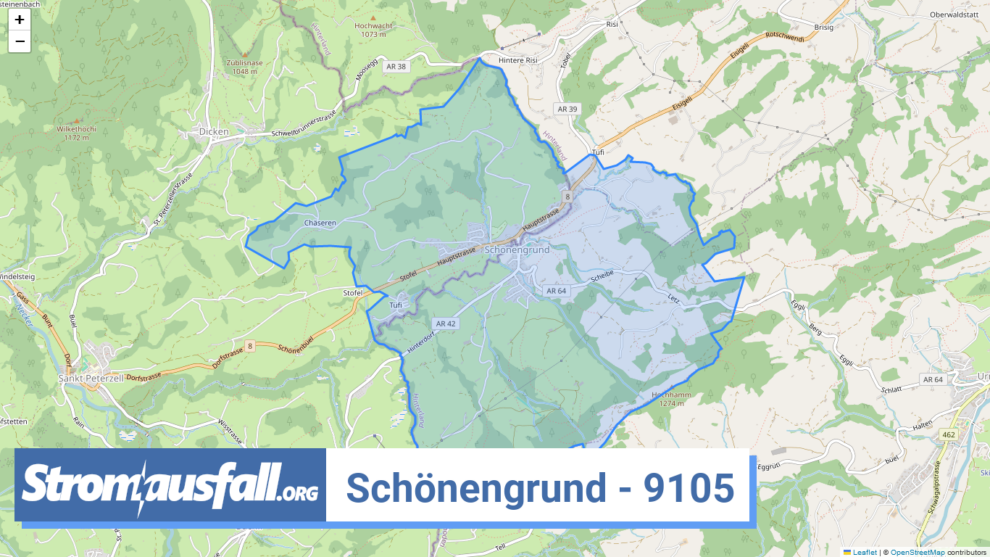 stromausfall ch ortschaft schoenengrund 9105