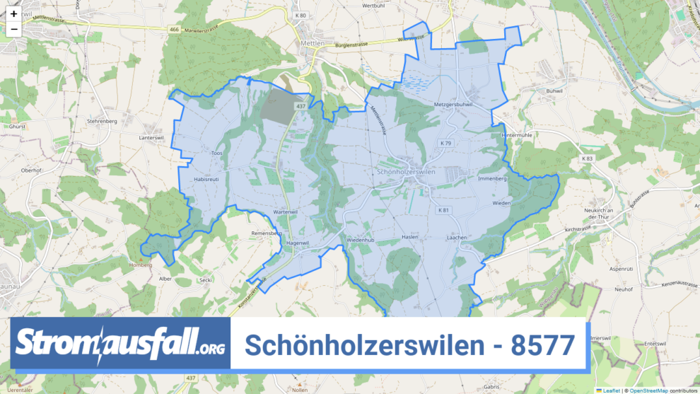 stromausfall ch ortschaft schoenholzerswilen 8577