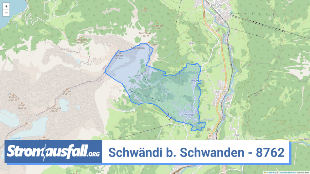 stromausfall ch ortschaft schwaendi b. schwanden 8762