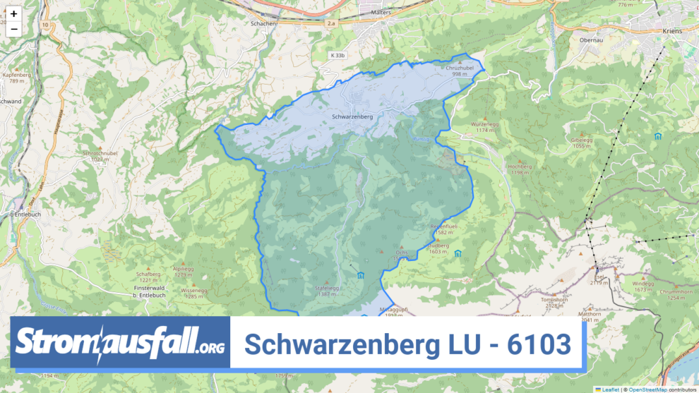 stromausfall ch ortschaft schwarzenberg lu 6103