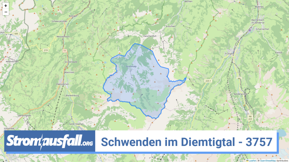 stromausfall ch ortschaft schwenden im diemtigtal 3757