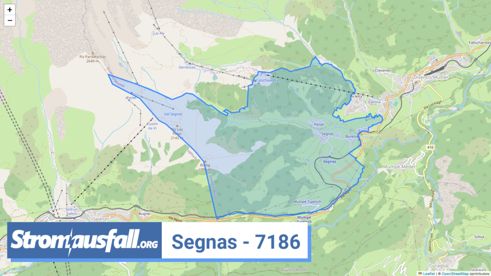 stromausfall ch ortschaft segnas 7186