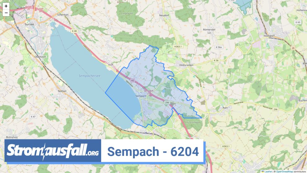 stromausfall ch ortschaft sempach 6204