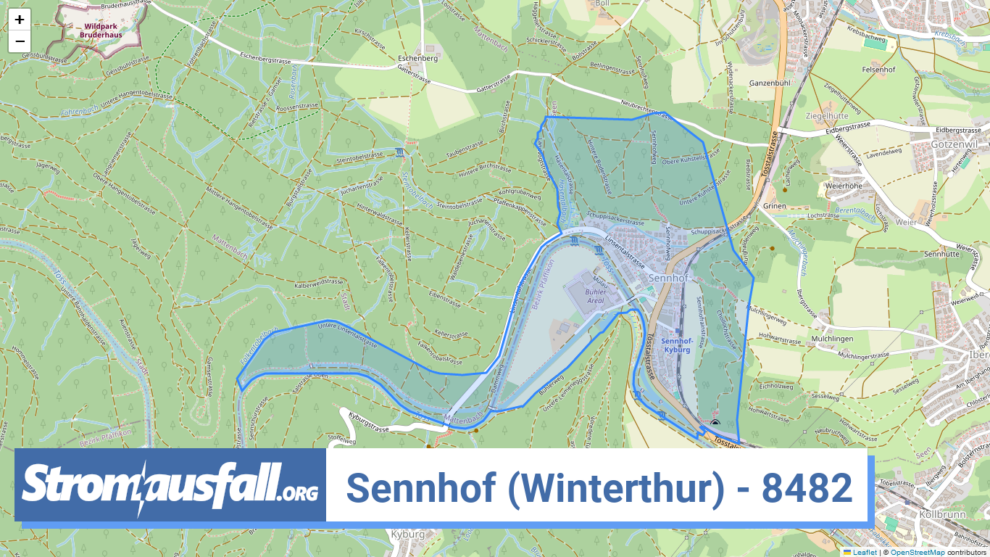 stromausfall ch ortschaft sennhof winterthur 8482